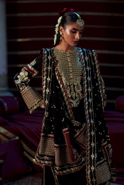 AJR Couture | Meharma The Silk Edit | Lamsa - Formal Dress - available at Maria Faisal in UK and USA.