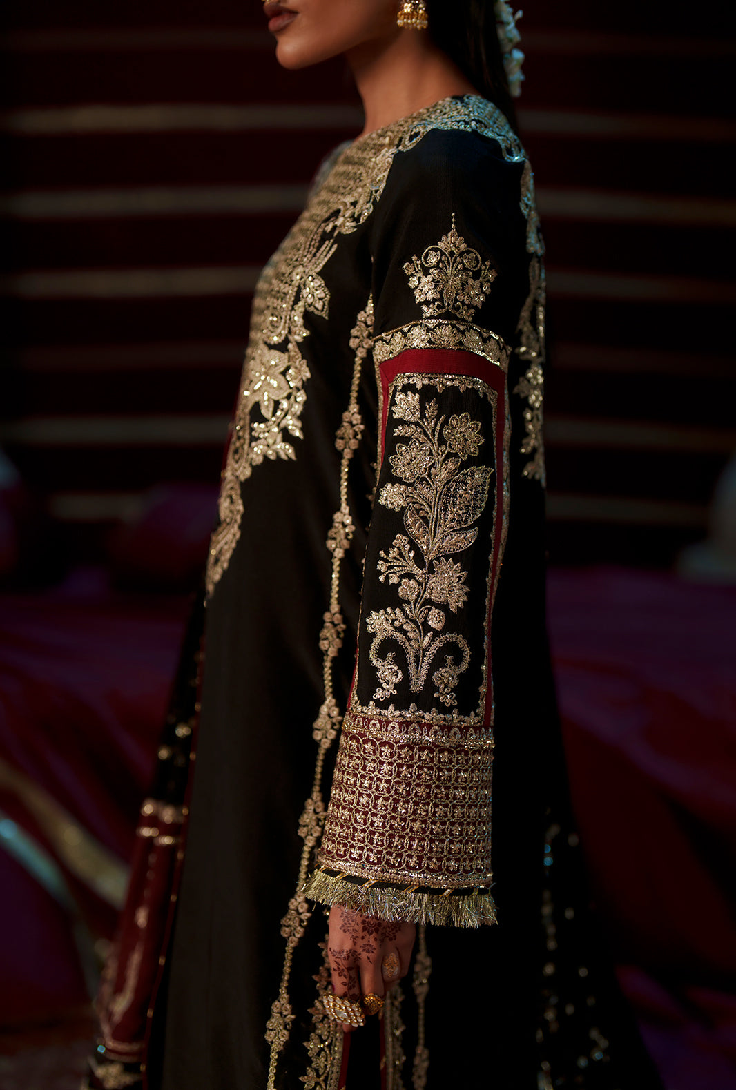 AJR Couture | Meharma The Silk Edit | Lamsa - Formal Dress - available at Maria Faisal in UK and USA.