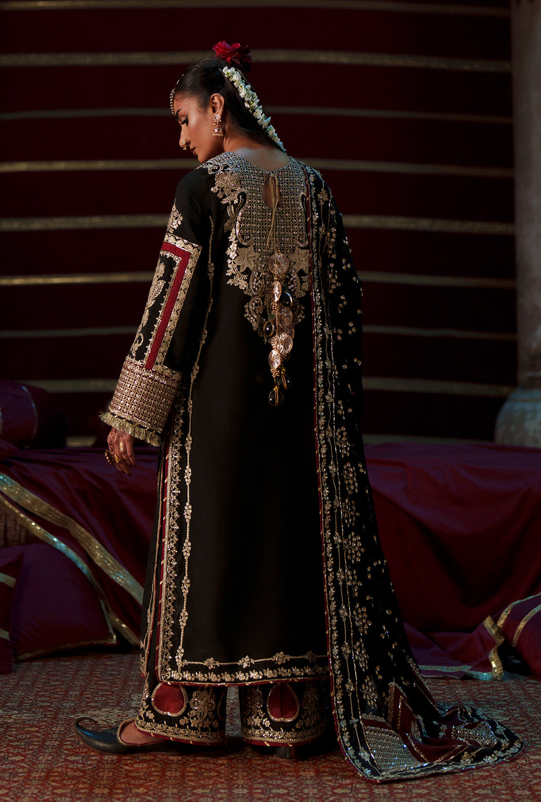 AJR Couture | Meharma The Silk Edit | Lamsa - Formal Dress - available at Maria Faisal in UK and USA.