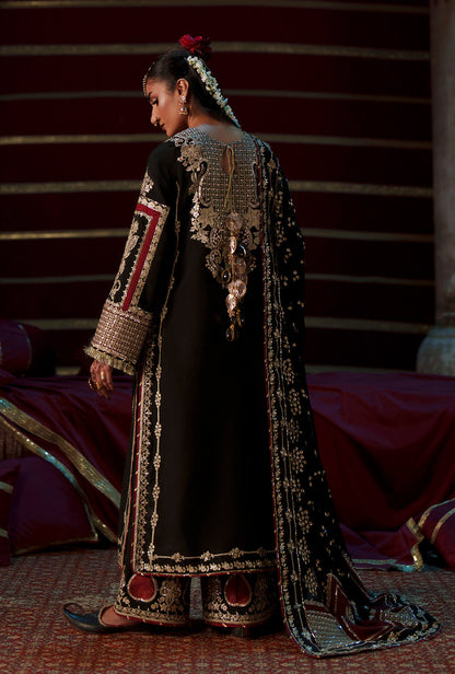 AJR Couture | Meharma The Silk Edit | Lamsa - Formal Dress - available at Maria Faisal in UK and USA.