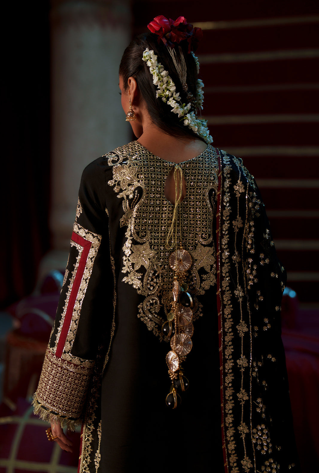 AJR Couture | Meharma The Silk Edit | Lamsa - Formal Dress - available at Maria Faisal in UK and USA.