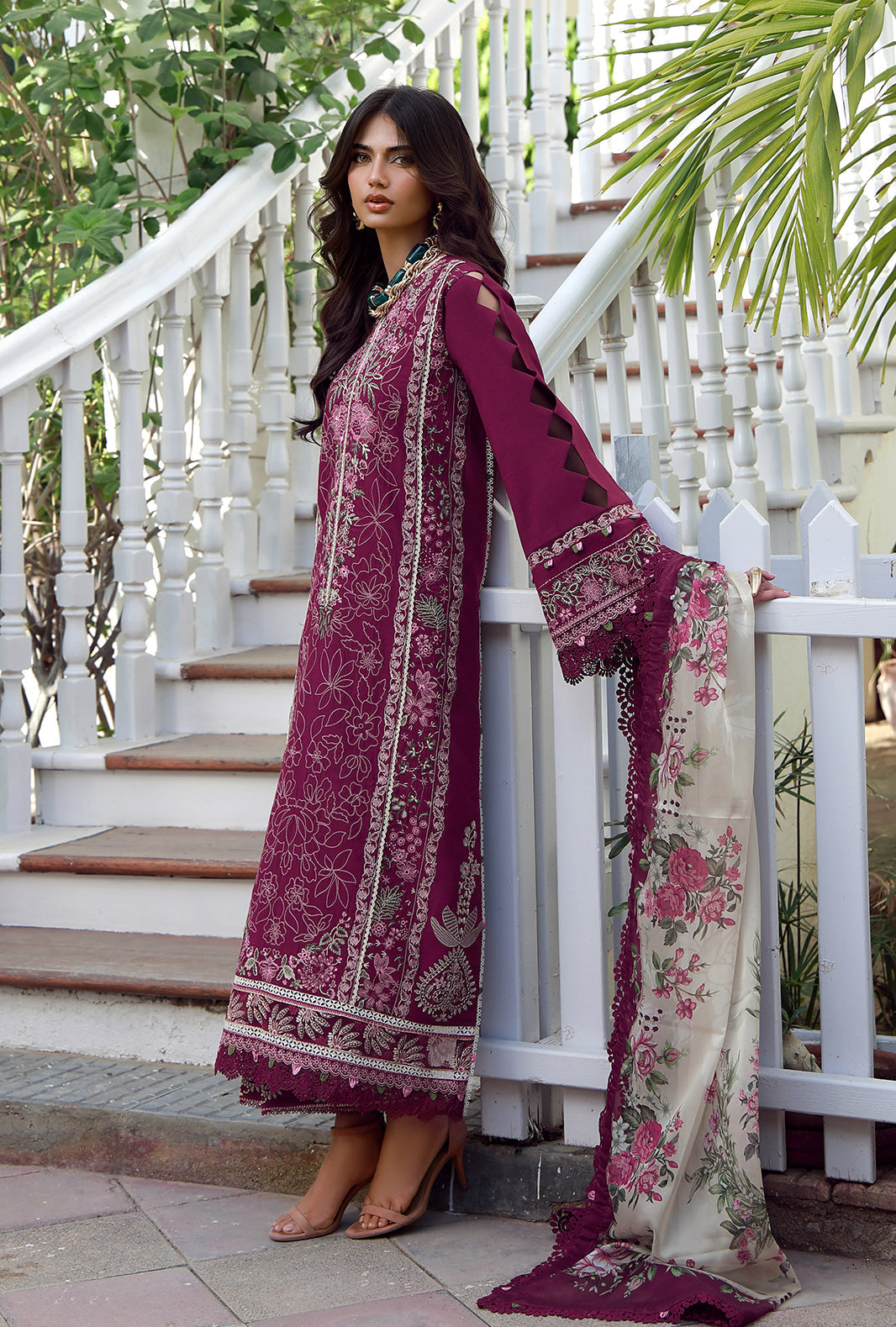 AJR Couture | Signature Lawn 26 | Luxa - Luxury Dress - available at Maria Faisal in UK and USA.