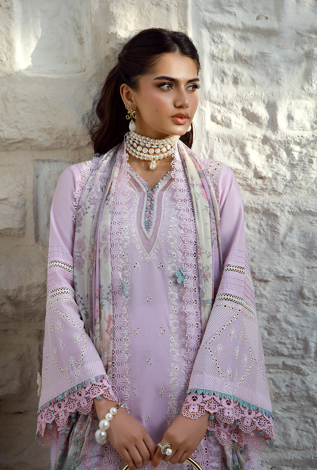 AJR Couture | Signature Lawn 26 | Syna - Luxury Dress - available at Maria Faisal in UK and USA.
