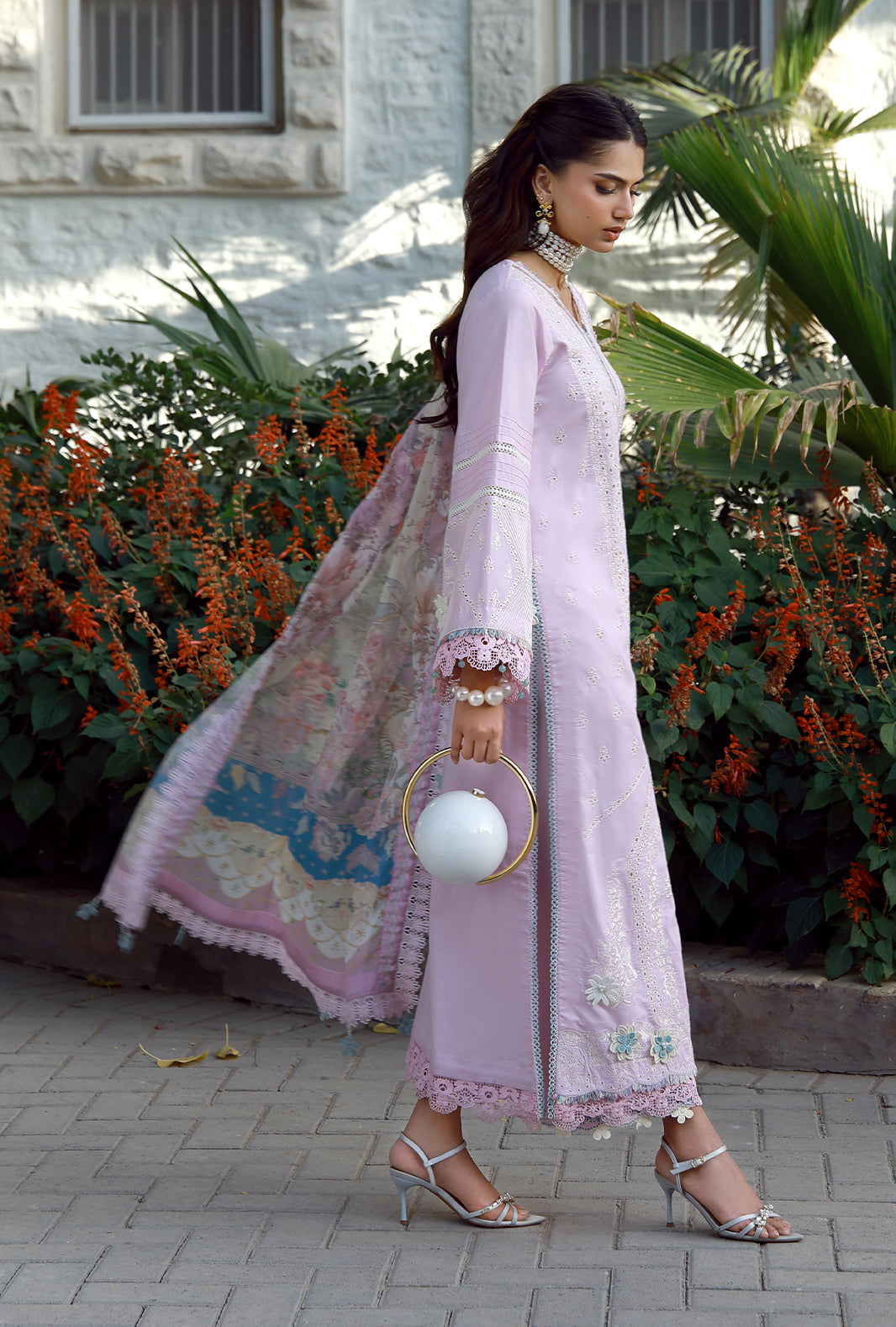 AJR Couture | Signature Lawn 26 | Syna - Luxury Dress - available at Maria Faisal in UK and USA.