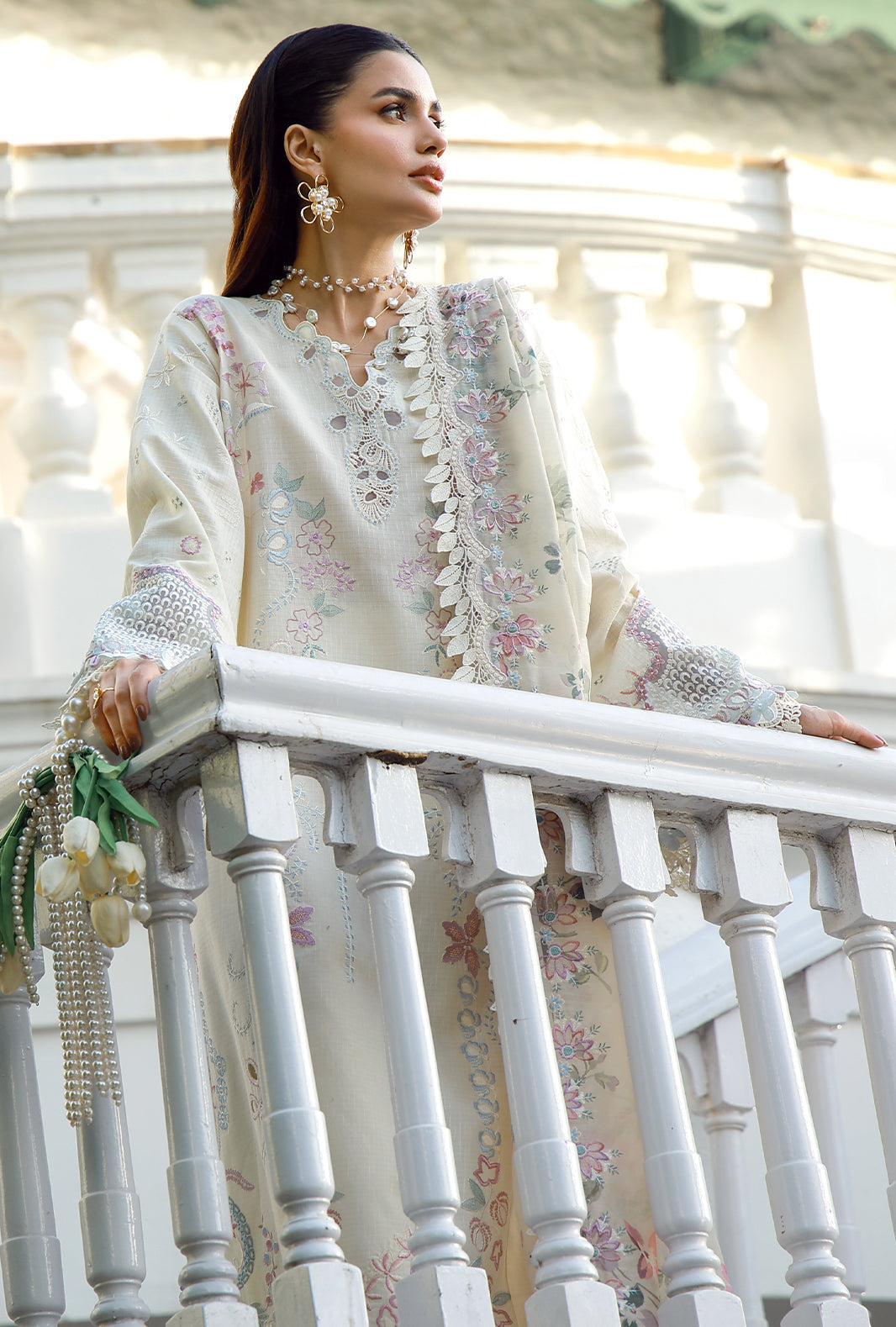 AJR Couture | Signature Lawn 26 | Zova - Luxury Dress - available at Maria Faisal in UK and USA.