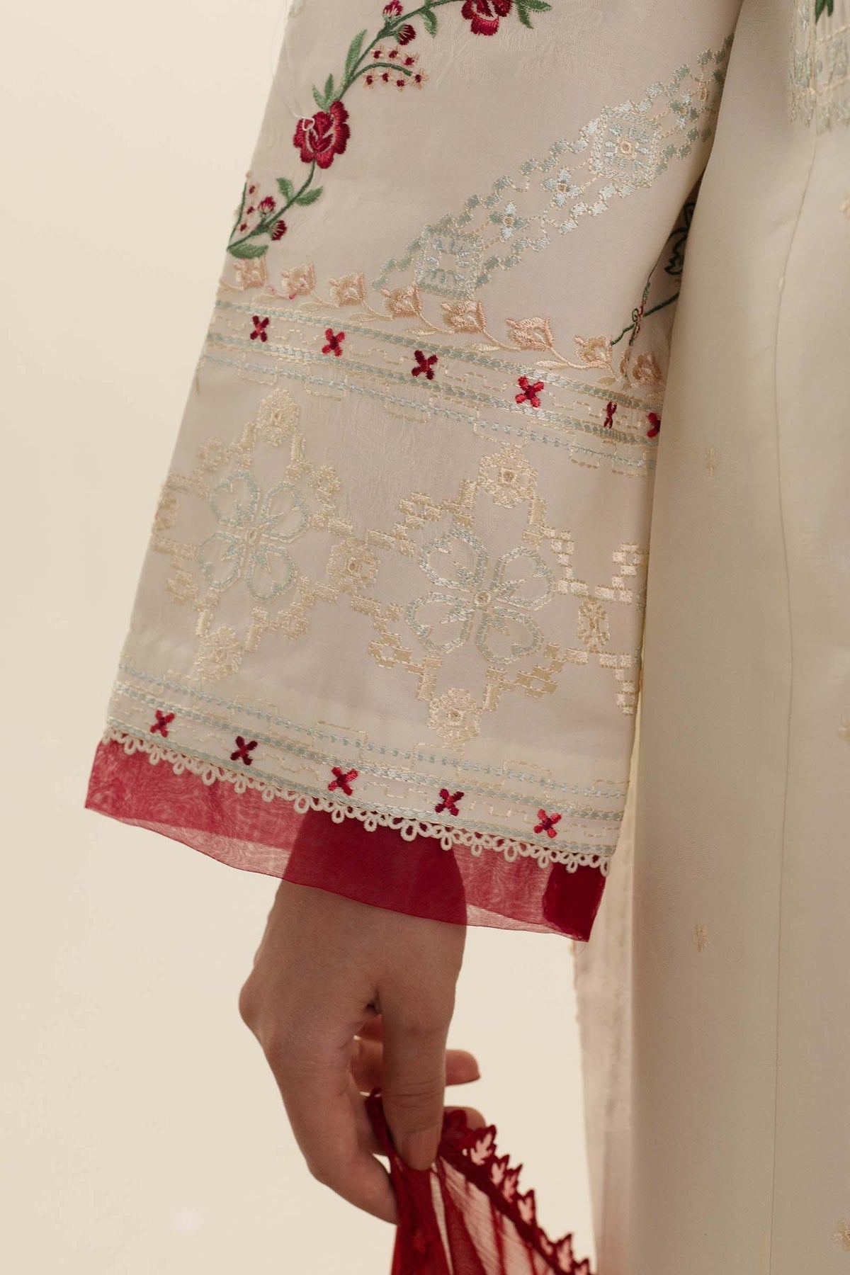 Zara Shahjahan | Coco Lawn Vol 2 | AYRA-6A - Designer Dress with Intricate embroidery and embellishments. Shop elegent wedding dress at Maria Faisal.