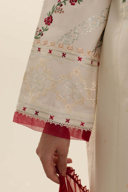 Zara Shahjahan | Coco Lawn Vol 2 | AYRA-6A - Designer Dress with Intricate embroidery and embellishments. Shop elegent wedding dress at Maria Faisal.