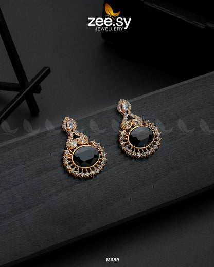 Golden Aaina-E-Dil - Earrings 