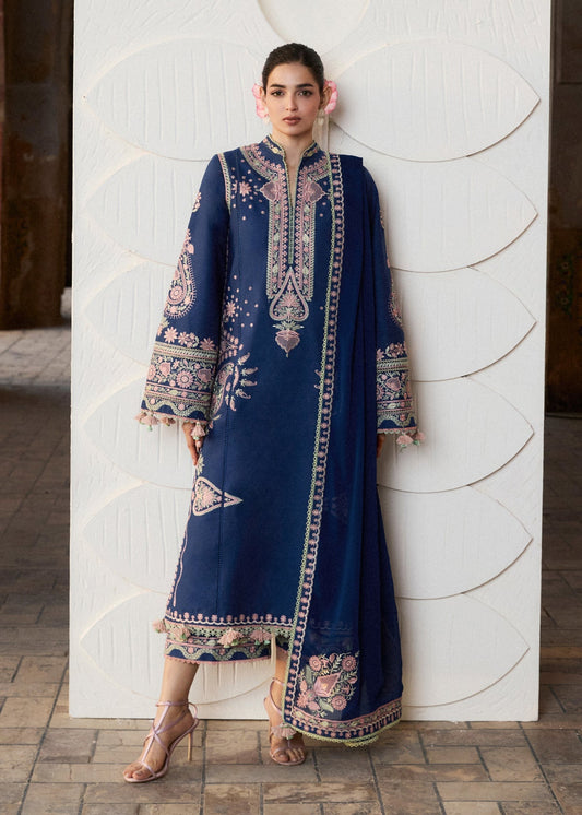 Hussain Rehar | Zan SS26 | Abi - Luxury Dress - available at Maria Faisal in UK and USA.