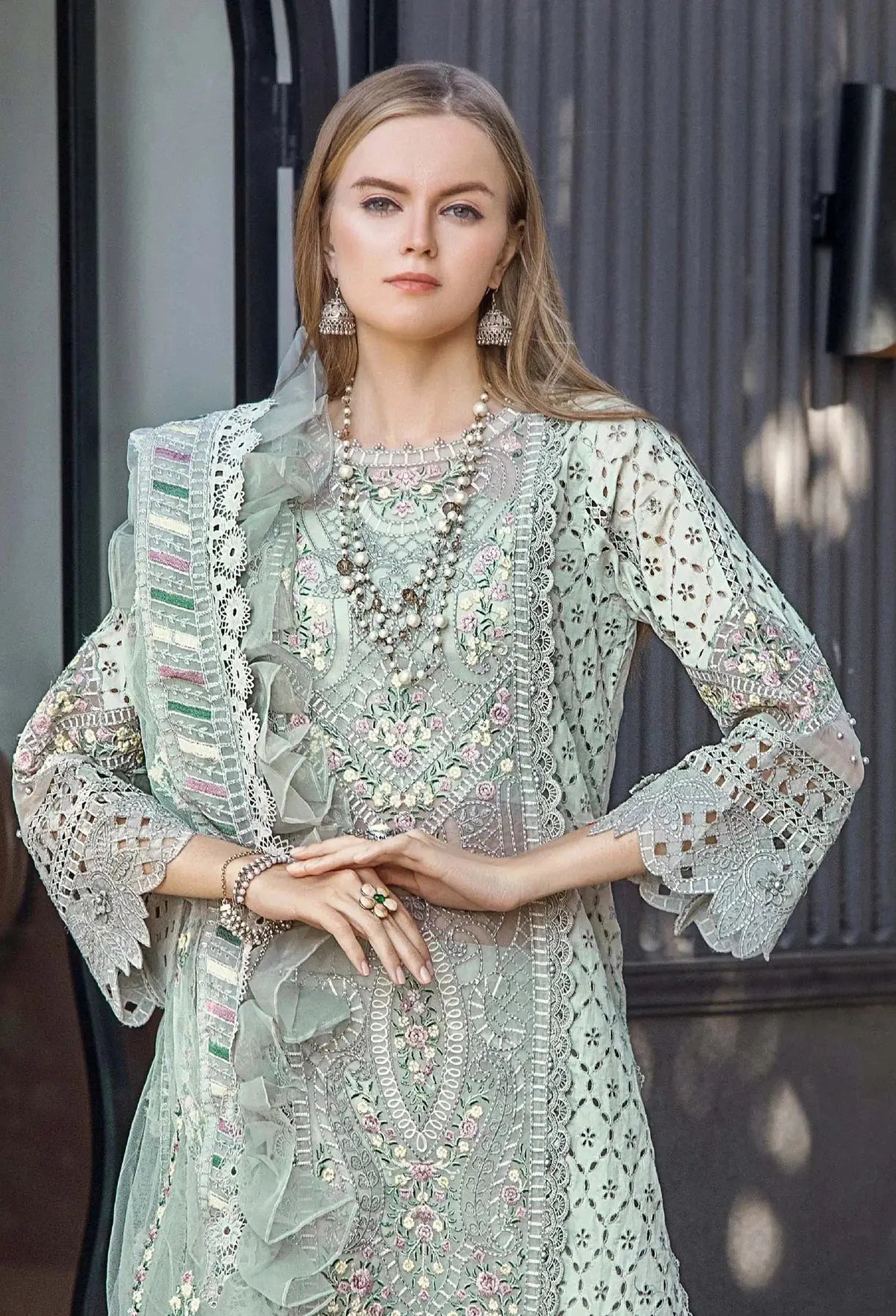 Adans Libas | Lawn by Irha Zia | Adan's Lawn 5544 by Maria Faisal - Registered Vendor of : Adans Libas - type : Ladies Clothes - 100% original wedding dresses