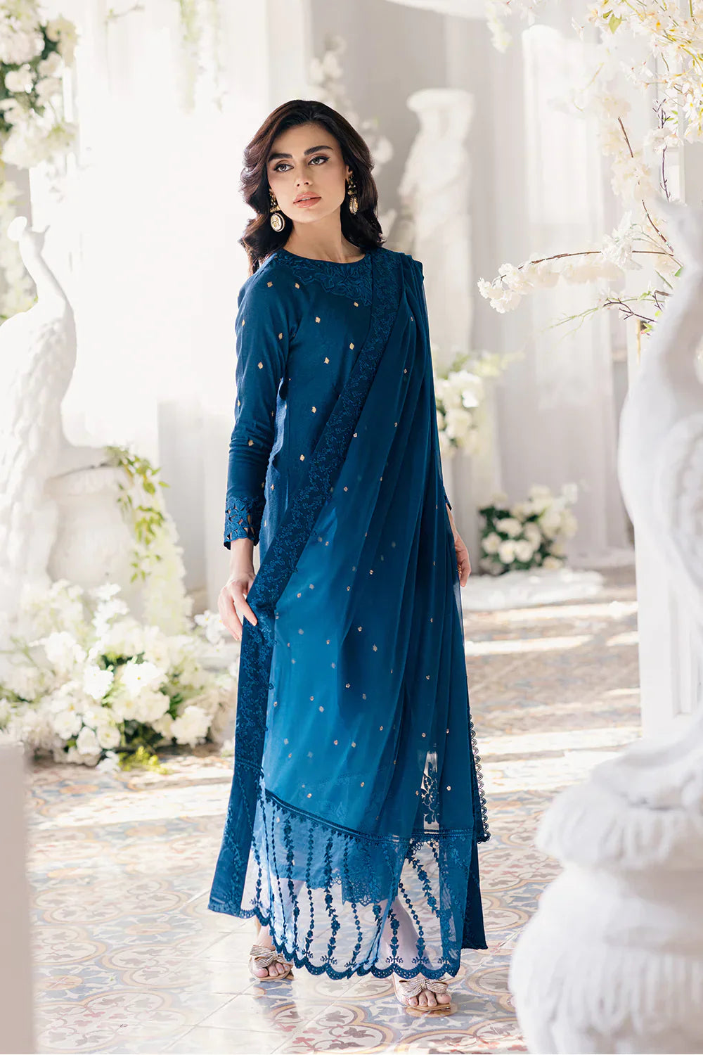 Azure | Ensembles Embroidered Formals | Aegean Breeze