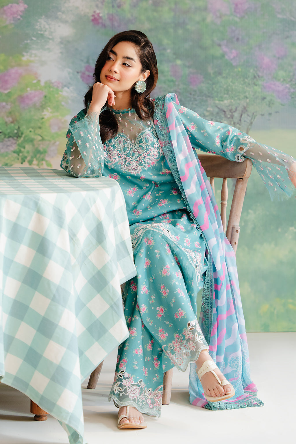 Afrozeh | The Floral Charm | Erasmus - Pakistani Dress - Maria Faisal