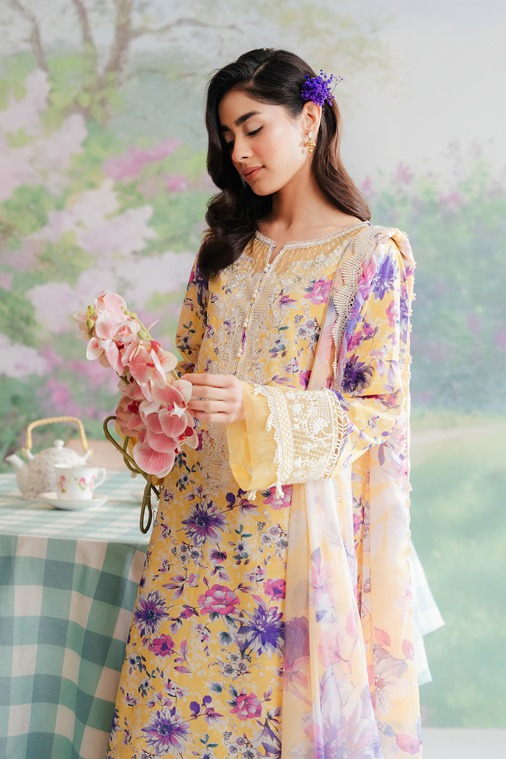 Afrozeh | The Floral Charm | Tuscany - Pakistani Dress - Maria Faisal