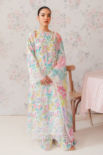 Afrozeh | The Floral Charm | Vanilla - Pakistani Dress - Maria Faisal