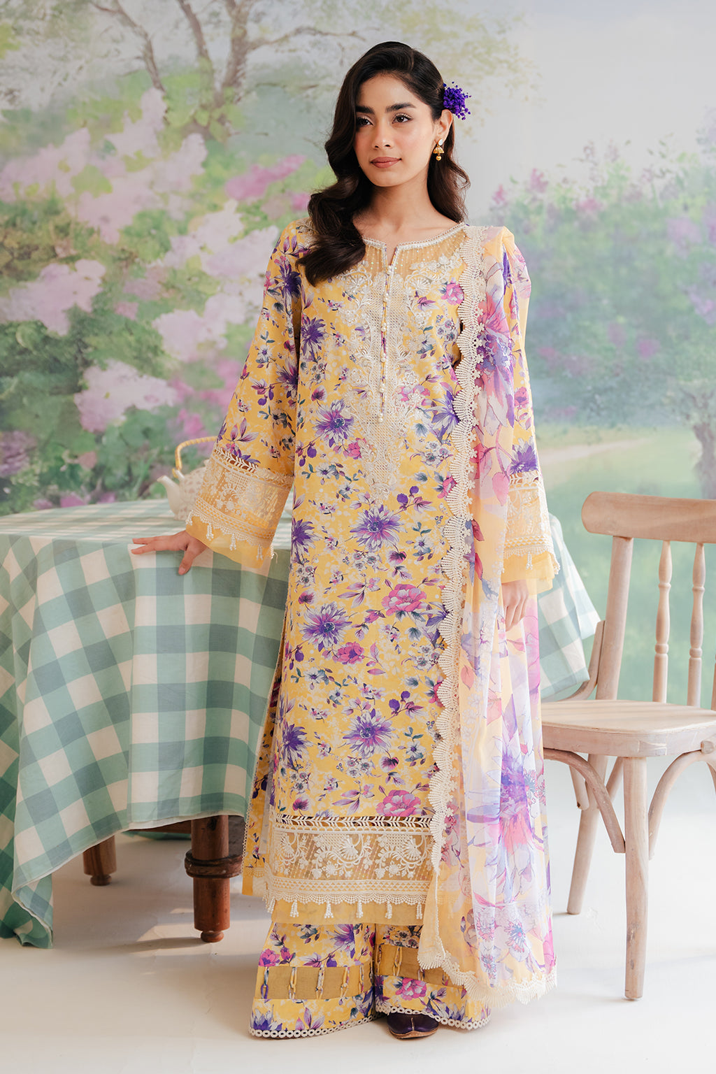 Afrozeh | The Floral Charm | Tuscany - Pakistani Dress - Maria Faisal