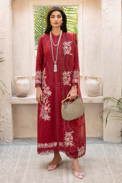 Afrozeh | Cascade Luxury Lawn 24 | Emery - Designer Suit - Maria Faisal