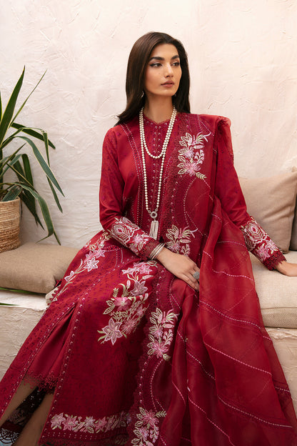 Afrozeh | Cascade Luxury Lawn 24 | Emery - Designer Suit - Maria Faisal