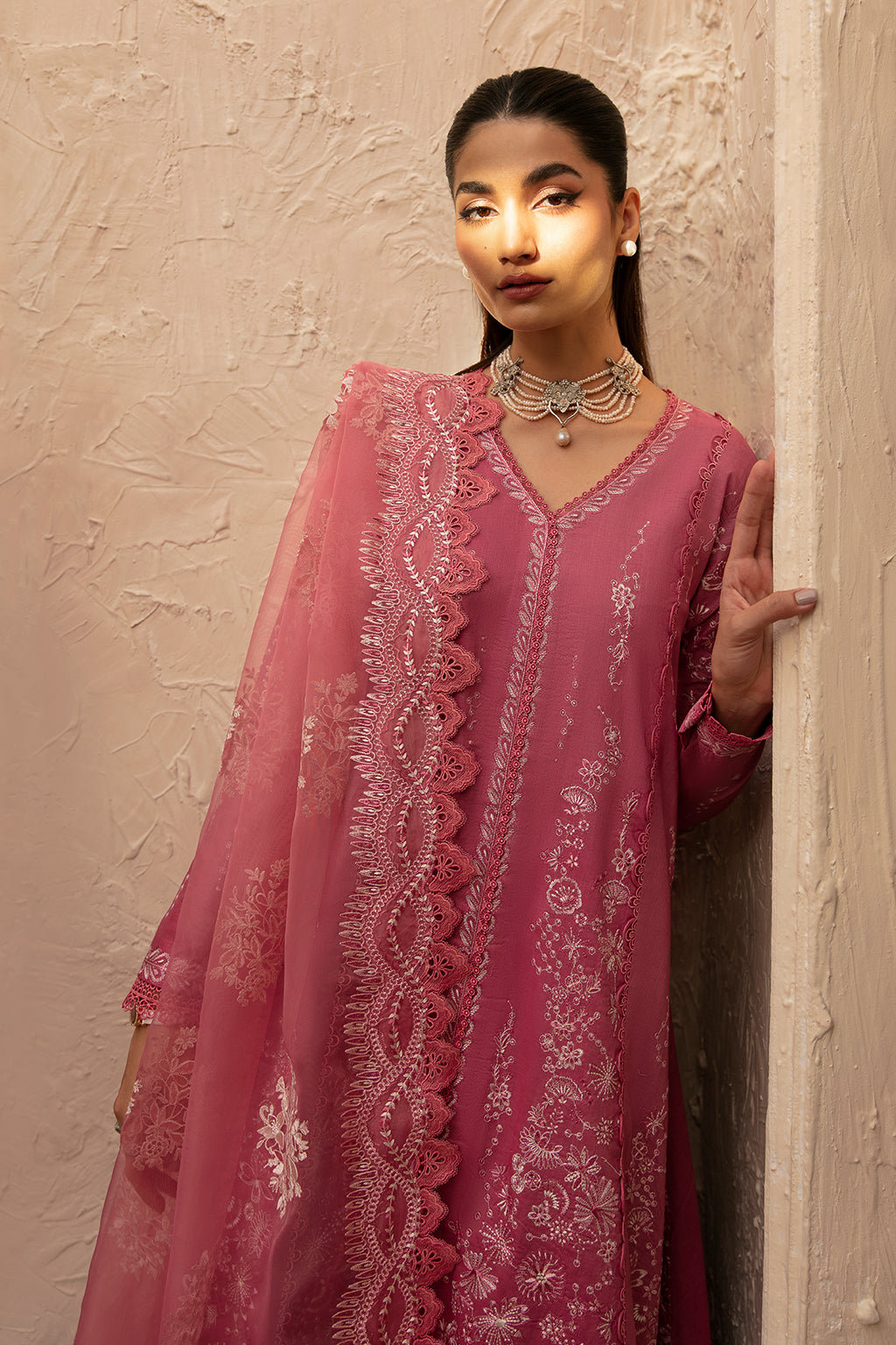 Afrozeh | Cascade Luxury Lawn 24 | Aurelia - Designer Suit - Maria Faisal