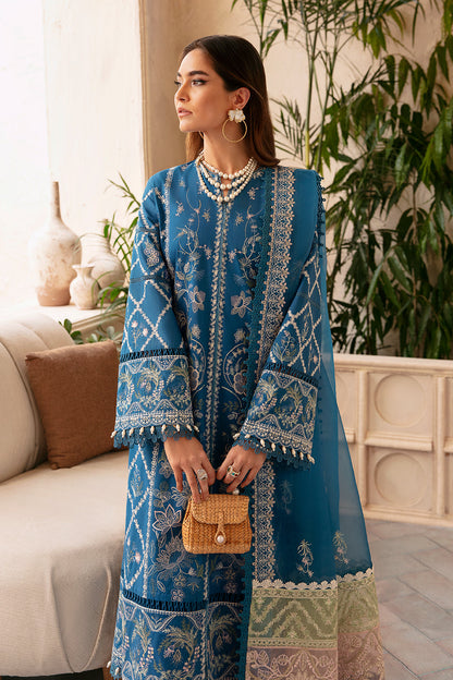 Afrozeh | Cascade Luxury Lawn 24 | Amelia - Designer Suit - Maria Faisal