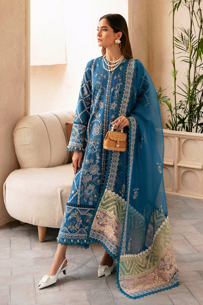 Afrozeh | Cascade Luxury Lawn 24 | Amelia - Designer Suit - Maria Faisal