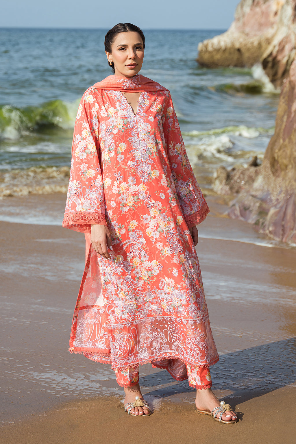 Afrozeh | Summer Together | Jasmine - Designer Suit - Maria Faisal