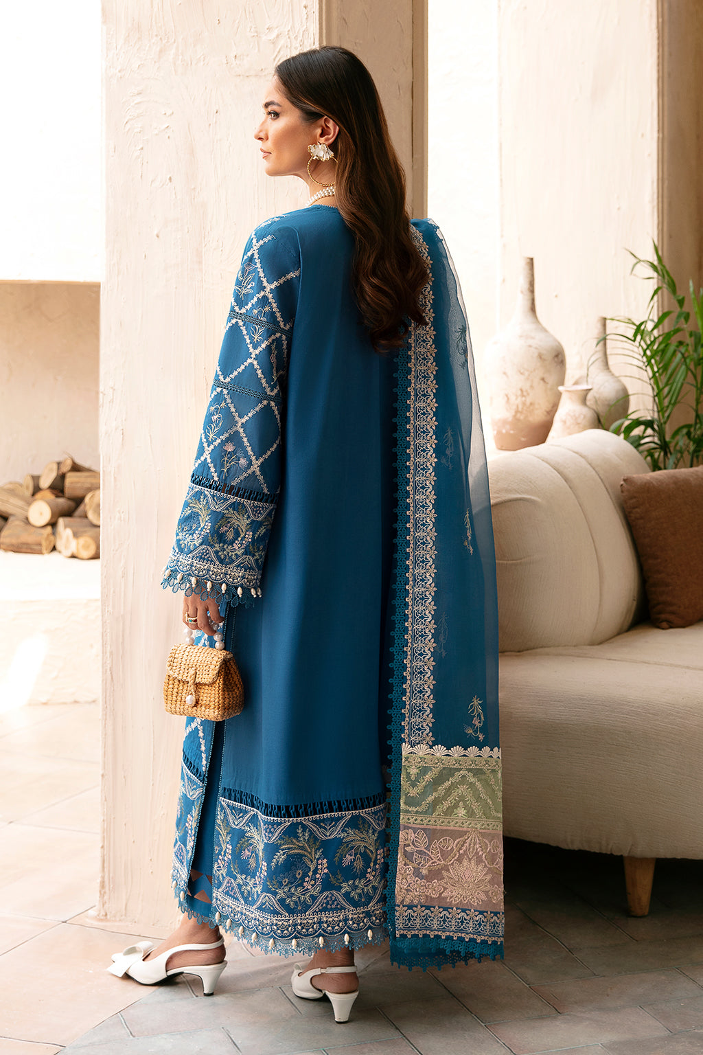 Afrozeh | Cascade Luxury Lawn 24 | Amelia - Designer Suit - Maria Faisal
