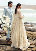 Afrozeh Dastangoi Wedding Formal'24 AROOHI - Lemon Pakistani Dress with intricate embroidery and embellishments. Shop elegant Asian dresses at Maria Faisal.