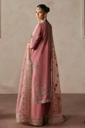Afrozeh Divani Silk Edit 24 Gulrukh – Powder Pink Pakistani Dress with intricate embroidery and embellishments. Shop elegant Asian dresses at Maria Faisal.