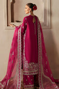 Afrozeh Divani Silk Edit 24 Shabana – Burgundy Pakistani Dress with intricate embroidery and embellishments. Shop elegant Asian dresses at Maria Faisal.