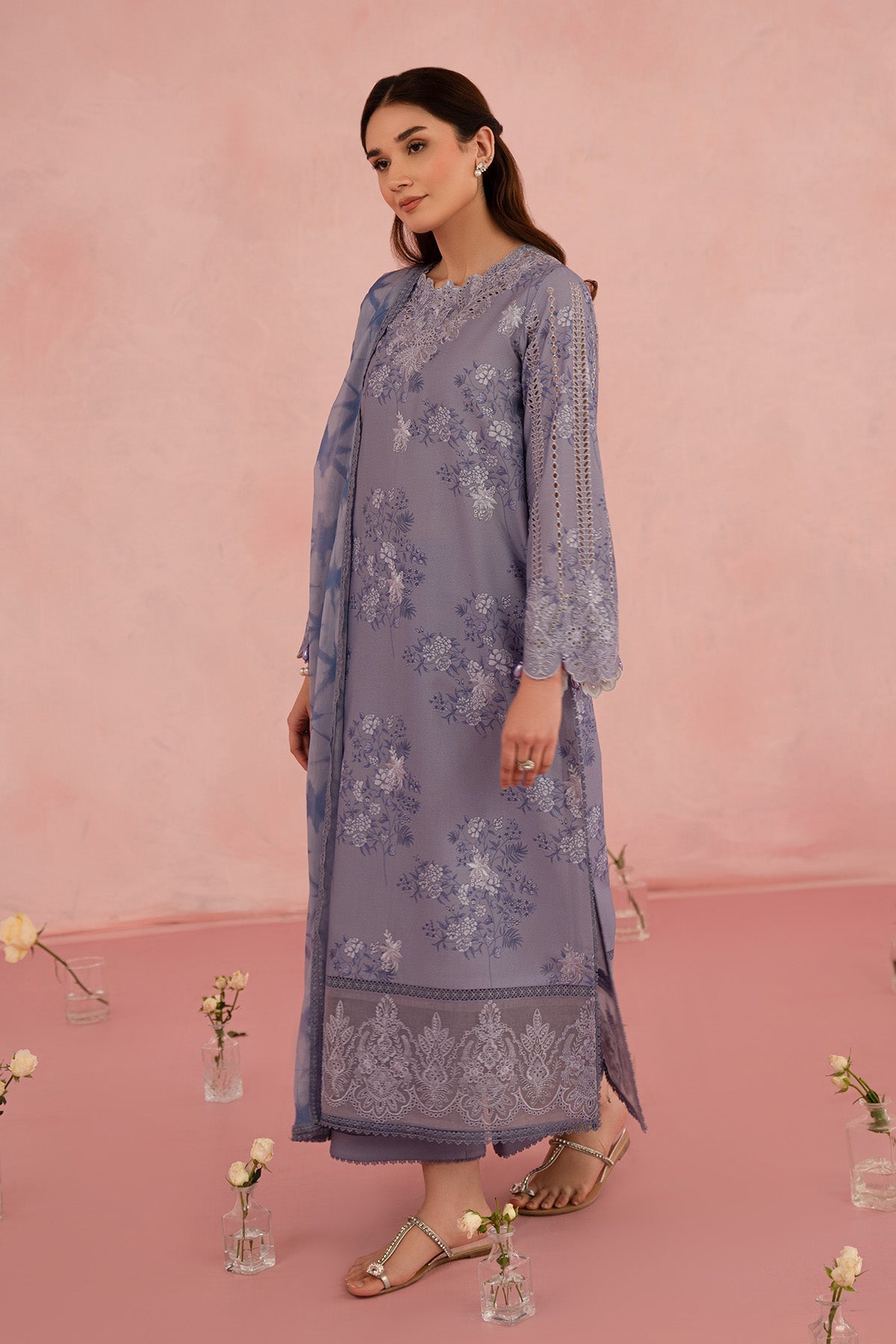 Afrozeh | Floral Charm 25 | Columbine - Ladies Clothes 
