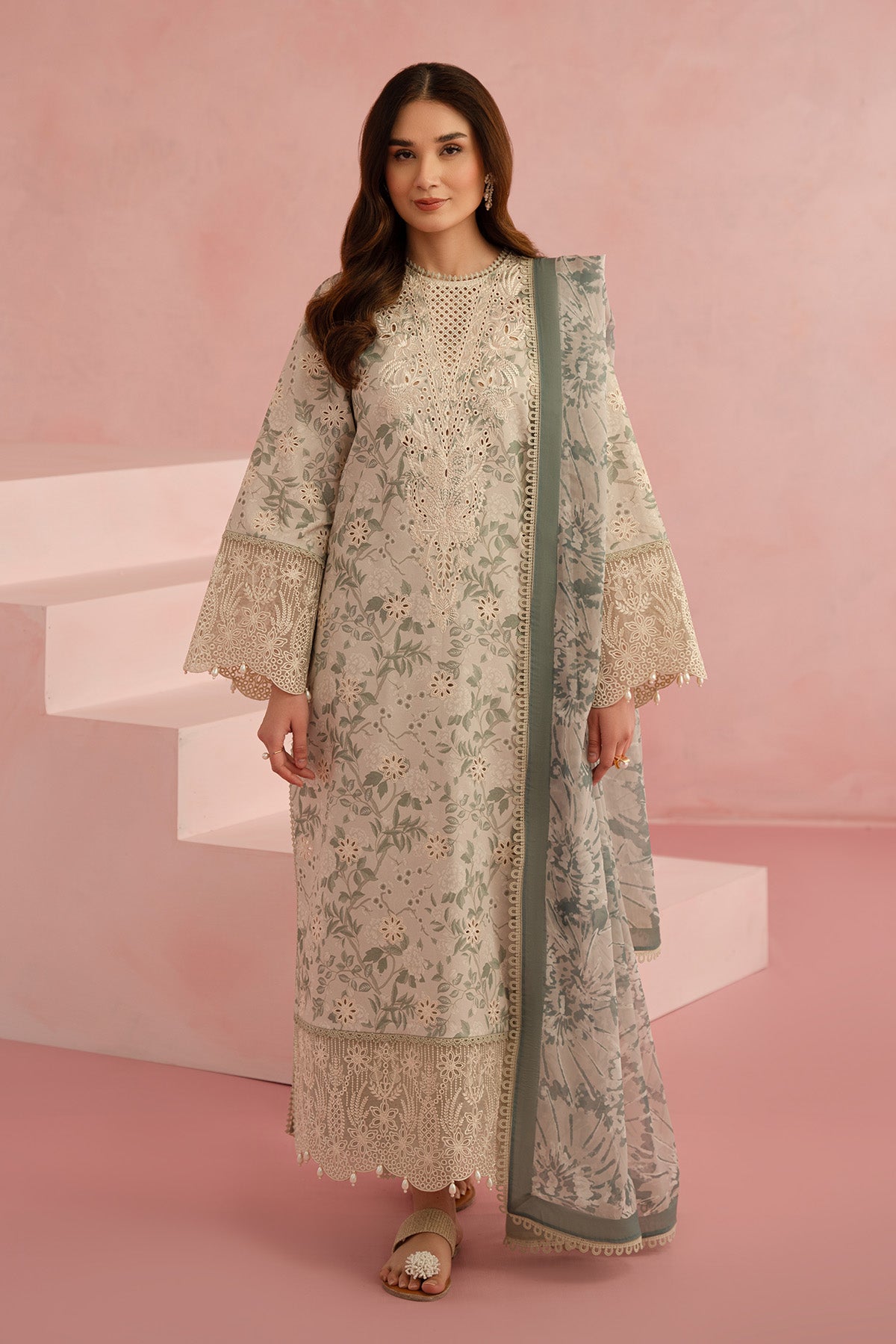 Afrozeh | Floral Charm 25 | Kylon - Ladies Clothes 