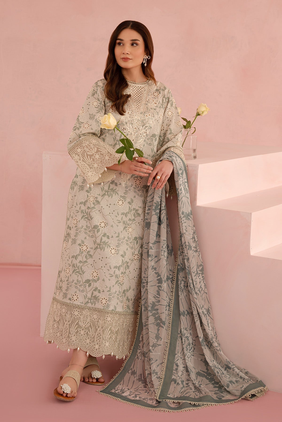 Afrozeh | Floral Charm 25 | Kylon - Ladies Clothes 