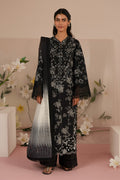 Afrozeh Floral Charm 25 Lupine – Black Pakistani Dress with intricate embroidery and embellishments. Shop elegant Asian dresses at Maria Faisal.