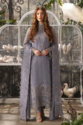 Afrozeh La Fuchsia 24 Elyssa – Light Purple Pakistani Dress with intricate embroidery and embellishments. Shop elegant Asian dresses at Maria Faisal.