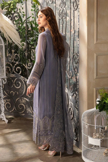 Afrozeh La Fuchsia 24 Elyssa – Light Purple Pakistani Dress with intricate embroidery and embellishments. Shop elegant Asian dresses at Maria Faisal.