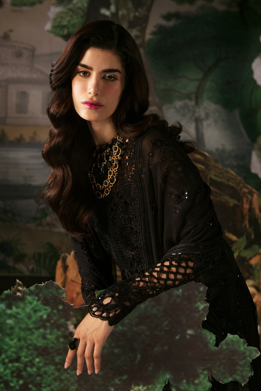 Afrozeh | La Fuchsia Festive 24 | Camilla - Ladies Clothes - Maria Faisal