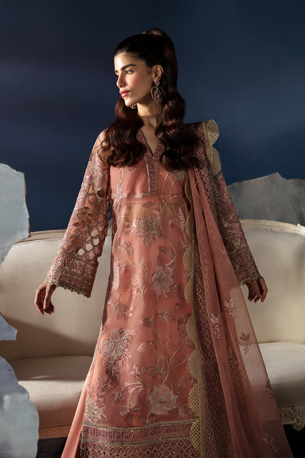 Afrozeh | La Fuchsia Festive 24 | Elea - Pakistani Dress - Maria Faisal