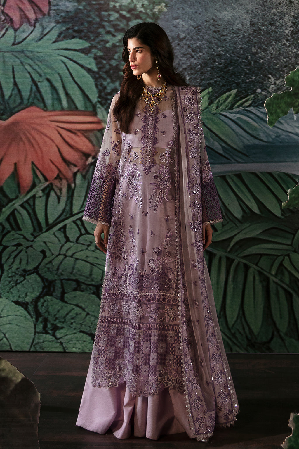 Afrozeh | La Fuchsia Festive 24 | Helen - Pakistani Dress - Maria Faisal