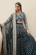 Afrozeh Shehnai Wedding Formals 24 - Teal Green Pakistani Dress with intricate embroidery and embellishments. Shop elegant Asian dresses at Maria Faisal.