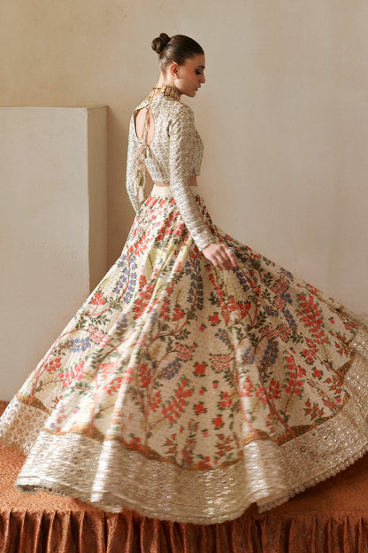 Afrozeh Shehnai Wedding Formals 24 Gulnar - Off White Pakistani Dress with intricate embroidery and embellishments. Shop elegant Asian dresses at Maria Faisal.