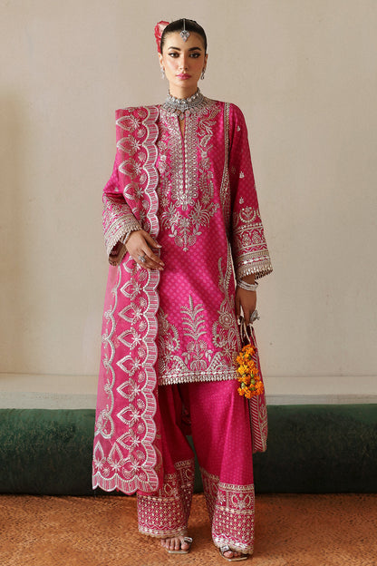 Afrozeh Shehnai Wedding Formals 24 Yasmin - Magenta Pakistani Dress with intricate embroidery and embellishments. Shop elegant Asian dresses at Maria Faisal.