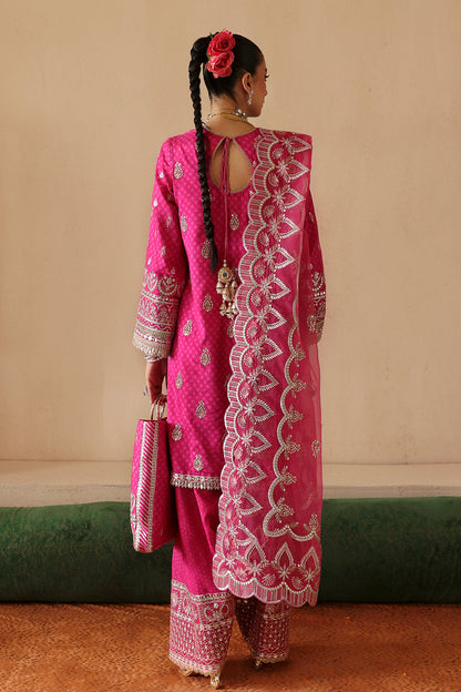 Afrozeh Shehnai Wedding Formals 24 Yasmin - Magenta Pakistani Dress with intricate embroidery and embellishments. Shop elegant Asian dresses at Maria Faisal.