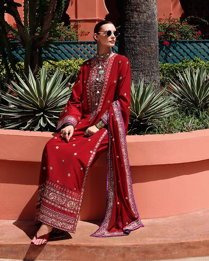 Mushq | Nuvera Raw Silk 26 | Agatha - Luxury Dress - available at Maria Faisal in UK and USA.