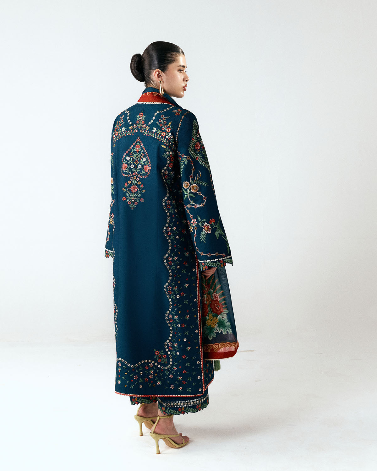 Jugnu | SS 26 Lawn | Agna - Luxury Dress - available at Maria Faisal in UK and USA.