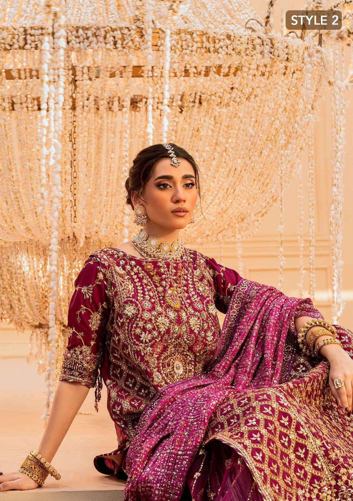Aik Atelier | Wedding Festive 25 | LOOK 10 by Maria Faisal - Registered Vendor of : Aik Atelier - type : Ladies Clothes - 100% original wedding dresses