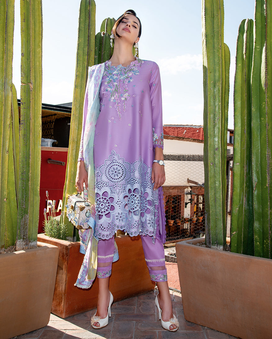 Mushq | Odyssey Lawn 26 | Ailyn - Luxury Dress - available at Maria Faisal in UK and USA.