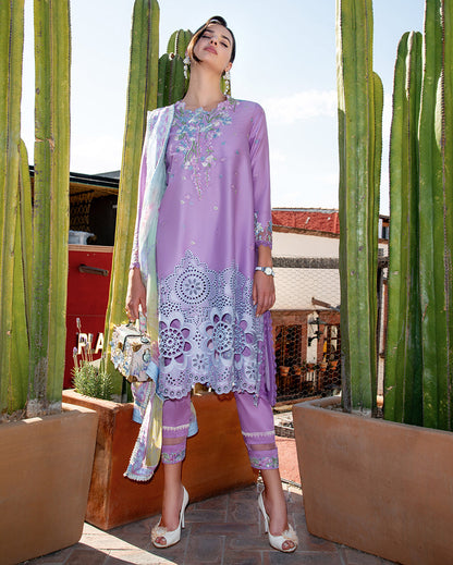 Mushq | Odyssey Lawn 26 | Ailyn - Luxury Dress - available at Maria Faisal in UK and USA.