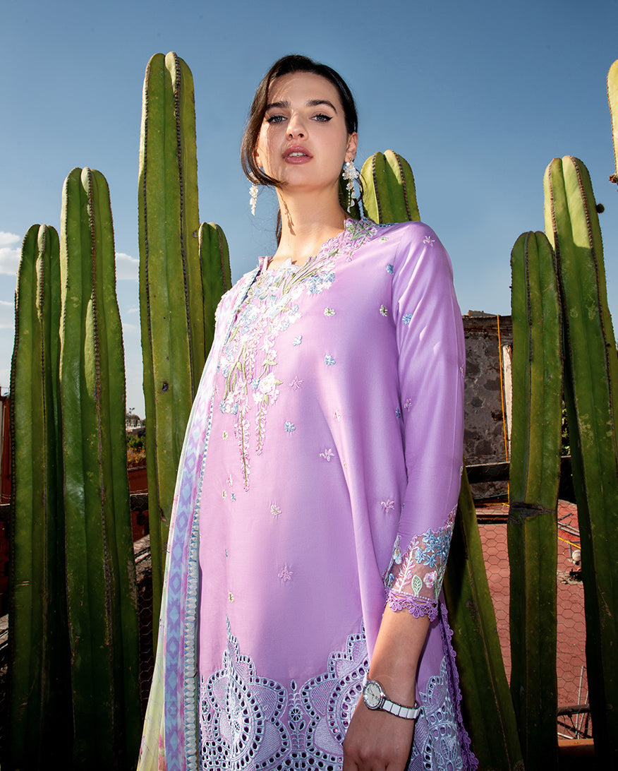 Mushq | Odyssey Lawn 26 | Ailyn - Luxury Dress - available at Maria Faisal in UK and USA.