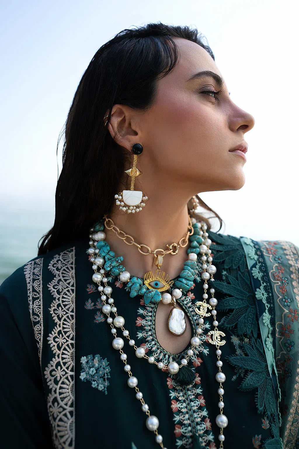 AJR Couture | Alif Signature Luxury Lawn 24 | Celia - Pakistani Designer Dress - Maria Faisal