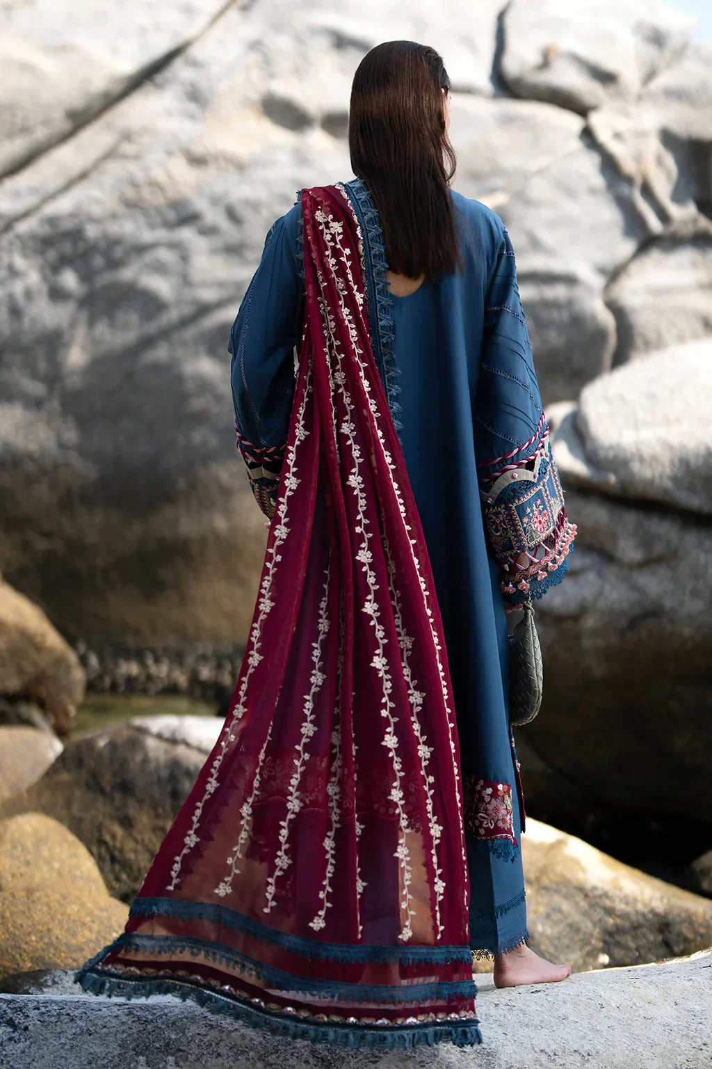 AJR Couture | Alif Signature Luxury Lawn 24 | Ayra - Pakistani Designer Dress - Maria Faisal